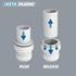 Keeney 400IPK Insta-Plumb Fit P Trap 1-1/2 in. -Push to Install and Press to Release, No Size, White...