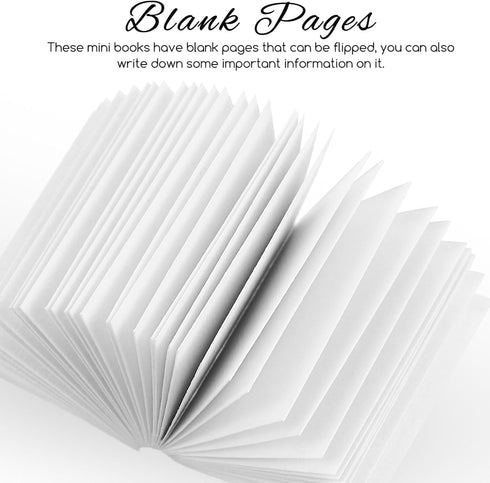 Gadpiparty 50 Pcs Miniatures Blank Books Dollhouse Books 1:12 Scale Mini Books Dollhouse Model Decoration Pretend Play Supplies Doll House Books (...