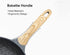 JEETEE Old Model Large Light Wood Grain Color Handle for Grey 11 Inch Square Grill Pan, 3 Quart Saute Pan (Contains square aluminum block screws)...