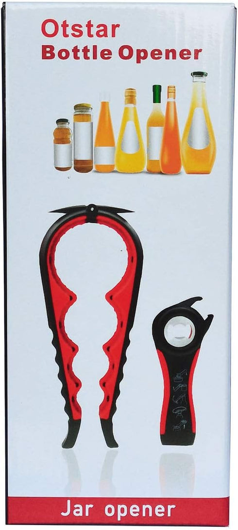 Jar Opener Bottle Opener and Ring Pull Can opener for Seniors, Arthritis Hands and Anyone with Low Strength, Arthritis Jar Openers Get Lids Off Ea...