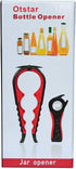 Jar Opener Bottle Opener and Ring Pull Can opener for Seniors, Arthritis Hands and Anyone with Low Strength, Arthritis Jar Openers Get Lids Off Ea...