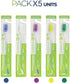Orthodontic V-Shaped Toothbrush - Medium Bristle, Tongue Cleaner, Interproximal Head Ideal for Ortho Braces Cleaning, Double Extreme Toothbrush,1 ...