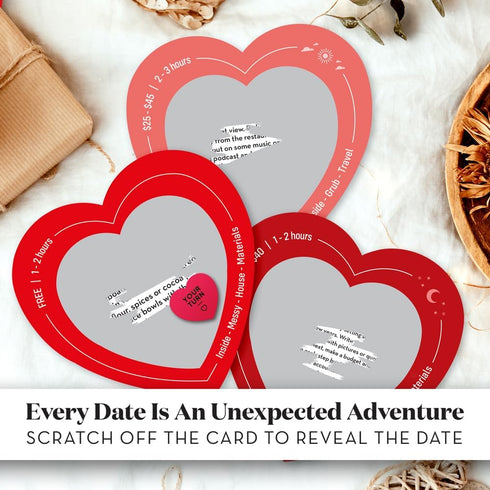 45 Scratch Off Date Night Ideas - Fun and Romantic Couples Gifts - Card Game for Girlfriend, Boyfriend, Wife, Husband, Women or Men - Special Anni...