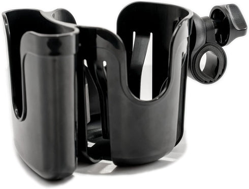 Wheelchair Cup Holder,2 in 1 Universal Stroller Cup Holder Attachment,Bike Cup Holder for Adult Bikes, Cup Holder for Stroller Walker Bike Motorcy...