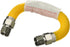 GUHD-ZD38-24C Gas Line Hose 1/2'' O.D. x 24'' Length with 0.5 in. FIP Fitting, Yellow Coated Stainless Steel Flexible Connector, 24 Inch...