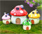 MAOMIA Resin Miniature Fairy Garden Mushroom House 4 Pcs Micro Landscape Garden Outdoor Decor Home Decoration Plant Flower Pots Ornaments...