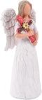 Sympathy Angel Figurine, Angel Holding A Cross Collectible Figurine - I Pray That You Grow in Christian Faith All The Days of Your Life - A Gift t...