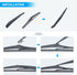 Rear Wiper Arm Blade for 2014 2015 2016 2017 2018 2019 2020 2021 Jeep Grand Cherokee Back Windshield Wiper 68197131AA...