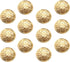 MILISTEN 30pcs Round Metal Hollow Out Button Coat Buttons Flat Buttons Jacket Button Trousers Buttons Sewing Buttons (Light Golden 18mm)...