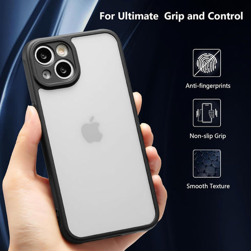 RALEAVO Matte Case Compatible with iPhone 13 Case,Slim Translucent Frosted Case Cover Hard PC Back Military Drop Protection Phone Case Skin-Friend...