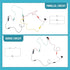 Sntieecr 3 Pack 42 PCS Electric Circuit Motor Kit with Organize Bags, Educational Montessori Learning Electric Circuit Kit Sets for Kids DIY STEM ...