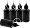 Hordion 12Pcs 1 Oz/ 30ml Black Precision Tip Applicator Bottle, 10ml Glue Applicator Bottles, Metal Needle Plastic Bottle, DIY Quilling Tool for G...