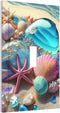 Beach Starfish Seashell Nautical Custom 1 Gang Light Switch Cover Decorative Single Toggle Wall Plate Switchcovers Electrical Switchplate Home Dec...