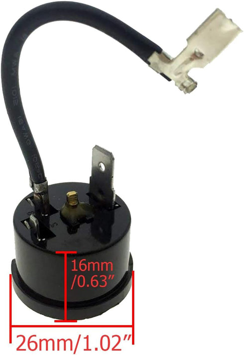 6pcs 1/4HP Refrigerator Overload Protector 220V Thermal Overload Protector Compressor Replacement Part for Freezer Motor Fridge...