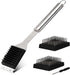 16.5” Grill Brush and Scraper with 2 Brush Replacements & 1 Screwdriver, Wire BBQ Grill Brush for Outdoor Grill, 304 Stainless Steel Cleaning Brus...