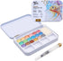 Mont Marte Premium Metallic Watercolor Cake Set, 21 Piece, 18 Colors, 1 Water Brush, 1 Sponge, 4 Mixing Wells...