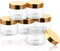 SATINIOR 6 Pack 2 oz Plastic Jars Containers with Lids Wide-mouth Refillable Leakproof Reusable Round Empty Jars for Travel Cosmetic Dry Food Spic...