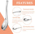 8Pcs Thickened Heavy-Weight Soup Spoons, 18/8 Stainless Steel Asian Soup Spoon Table Spoons Silverware for Soup, Ramen, Pho, Cereal, Ice Cream (Si...