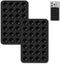 2 Pack Suction Cup Phone Case Mount Double-Sided,Silicon Sticky Phone Stand for iPhone and Android, Hands-Free Strong Grip Holder for Selfies and ...