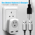 UK Travel Adapter, US to UK/Ireland/Hong Kong Plug Adapter with 2 USB and 1 Electrical Outlet, America to Europe Irish British England Scotland Tr...