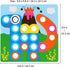 AMOSTING Color Matching Mosaic Pegboard Early Learning Educational Toys for Boys and Girls...