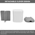 Toothbrush Holder for Bathroom,Plastic Detachable for Easy Cleaning Multi-Functional Storage,3 Slots Anti-Slip Electric Toothbrush and Toothpaste ...