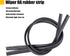 Pack-4 Windshield Wiper Blade Refills, 24" Universal Car Silicone Wiper Blade, Frameless Windshield Wiper Blade Refills for Most Cars SUVs and Tru...