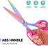 Sewing Scissors, Stainless Steel Multi-Purpose Scissors, Professional Titanium Coating for Garment Fabric, Leather, Tailoring, Home and Office, 10...