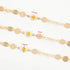 YOUBEIYEE 16.4 Feet Gold Plated Chain for Jewelry Making Brass Sequin Link Chain Roll White Daisy Chain Necklace Bracelet DIY for Women...