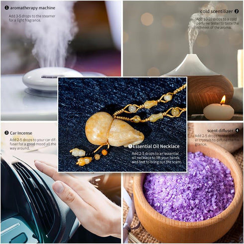 Botanical Aromatherapy Essential Oil, Oily Aromatherapy Essential Oil, Suitable for Diffuser, Massage, Sleep, Bath, Spa, Skin and Hair Care 0.33oz...