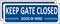 Keep Gate Closed Sign Dogs in Yard Sign, (2 Pack) Please Close Gate Sign, 10" x 3.5" Shut the Gate Metal Sign, Aluminum Latch Gate Sign for Fence ...