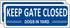 Keep Gate Closed Sign Dogs in Yard Sign, (2 Pack) Please Close Gate Sign, 10" x 3.5" Shut the Gate Metal Sign, Aluminum Latch Gate Sign for Fence ...
