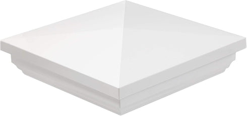 New England Vinyl PVC Plastic Fence Post Cap 4" x 4" (White)...