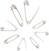 540PCS Safety Pins Silver Black Gold, 4 Sizes Safety Pins Assorted for Clothes Art Craft Sewing Jewelry Making Home Office Use with Storage Box...