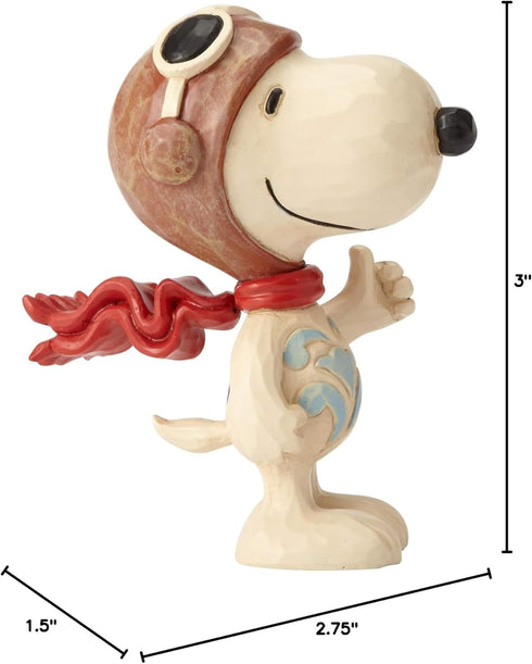 Enesco Jim Shore Peanuts Snoopy Flying Ace Miniature Figurine, 3 Inch, Multicolor...