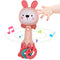 Musical Rabbit Light-Up Toy and Teething Ring for Toddlers Sensory Chew and Fine Motor Skills Toy Baby Rattle and Teething Toys for 6 12 18 Month ...