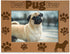 KATE POSH - Best Pug Ever Engraved Natural Wood Picture Frame, Dog Lover, Pug Life, Paws Gifts for Birthdays, Memorial, New Puppy (5x7-Horizontal)...