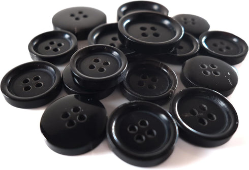 Buffalo Horn Suit Buttons 16pc Set has 4 Buttons measuring 20mm (3/4 Inch) for Jacket Front, 12 Buttons measuring 15mm (5/8 Inch) for Jacket Sleev...