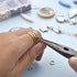 LANBEIDE 2296Pcs Jump Rings Gold Plated Jewelry Connectors Chain Links 3mm 4mm 5mm 6mm 7mm 8mm 10mm Box Set Open Jump Rings Gold for Necklace Repa...