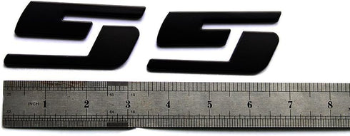 3pack OEM SS Emblems Badges 3D Logo Compatible with Silverado Series (Matte Black)...