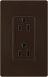 Lutron CARS-15-TR-BR Duplex Receptacle, Brown...