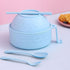 Microwave Ramen Bowl,Microwave Ramen Cooker with Lid,Plastic Mixing Salad Pasta Fruit Rice Cereal Instant Noodles Soup Maker Plate Bowls Set Kitch...