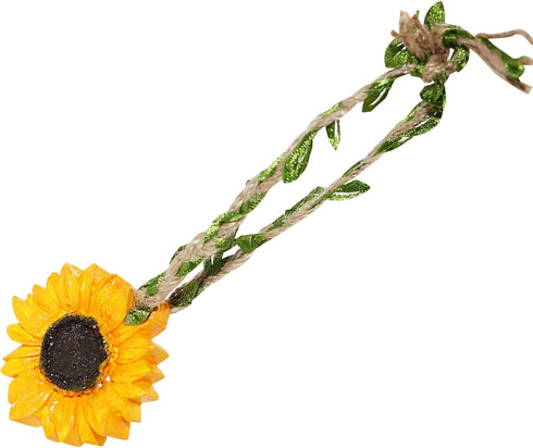 Sunflower Car Interior Rear View Mirror Hanging Accessories - Aesthetic Car Rearview Charms Decorations - Ladies and Men Car Decoration Accessorie...