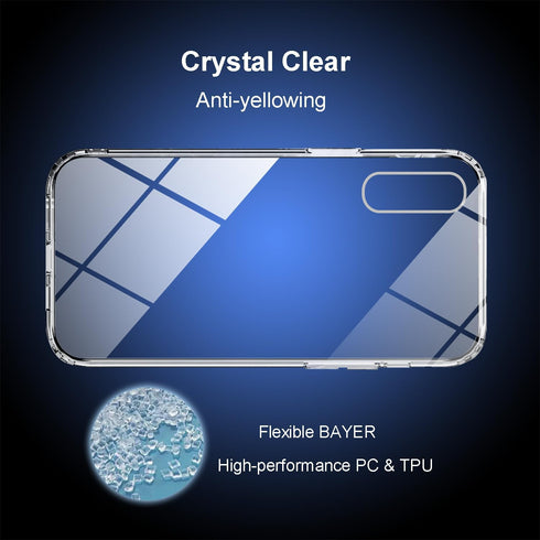 TENOC Phone Case Compatible with iPhone XR, Clear Case Non-Yellowing Protective Bumper Hard Back Cover for 6.1 Inch...