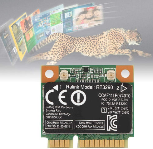 ASHATA Mini Network Card,2.4G Bluetooth 3.0 Wireless PCI-e Network Card,RT3290 Wi-Fi Wireless Network Adapter Card,Support 802.11N up to 150Mbps,f...