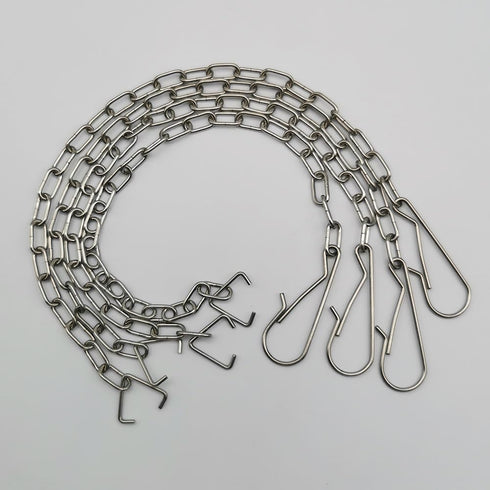 4 Pack Toilet Handle Chain Stainless Steel Toilet Flapper Lift Chain Replacement Kit Adjustable Length Fits Most Toilet Flappers...