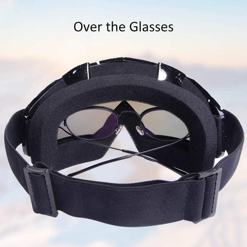 Dirt Bike & Motocross Goggles - Anti UV, Dustproof & Fog Resistant, Bendable, Color Lens (Black)...