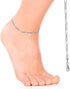 Ritastephens Sterling Silver or Gold Tone Italian 2.1mm Figaro Link Chain Anklet, Bracelet, or Necklace...