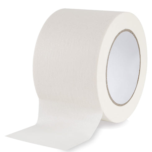 Lichamp Wide Masking Tape 3 inches, 1 Pack General Purpose Beige Masking Tape White Masking Paper, 3 inches x 55 Yards x 1 Roll...