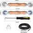 BAYTORY Upgrade Window Screen Repair Kit, Steel/Nylon Roller Tool with Bearing, Spline Removal Hook, 32ft Retainer Spline and 12pcs Screen Clips R...